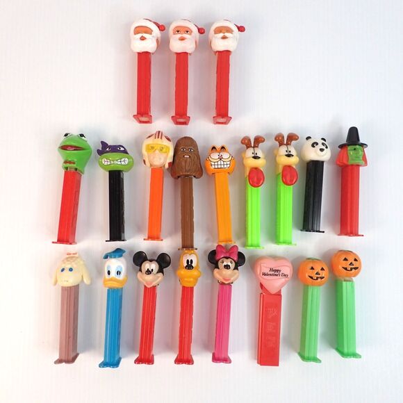 PEZ DISPENSER Disney Star Wars Garfield Holiday Figures Lot of 20 - Picture 1 of 16